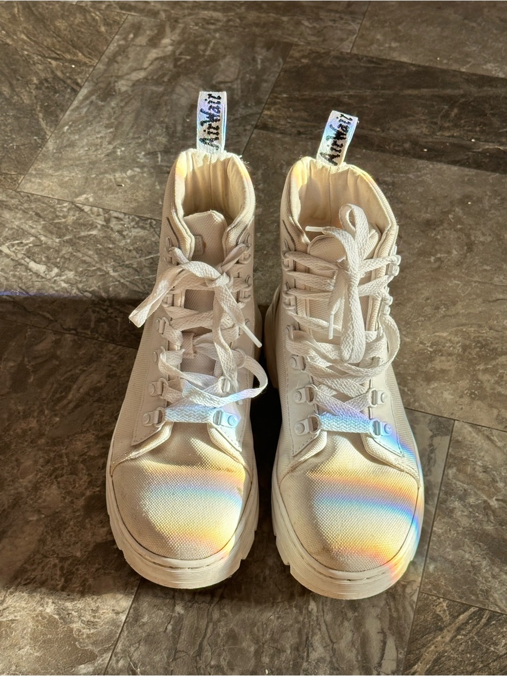 Dr. Martens Airwair All White High Boots